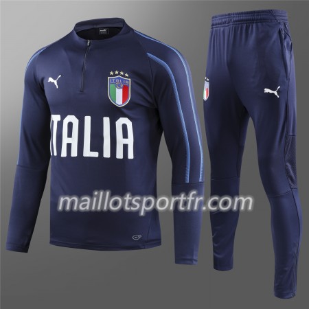 Italie Ensemble Sweat d'entrainement Bleu 2018/19